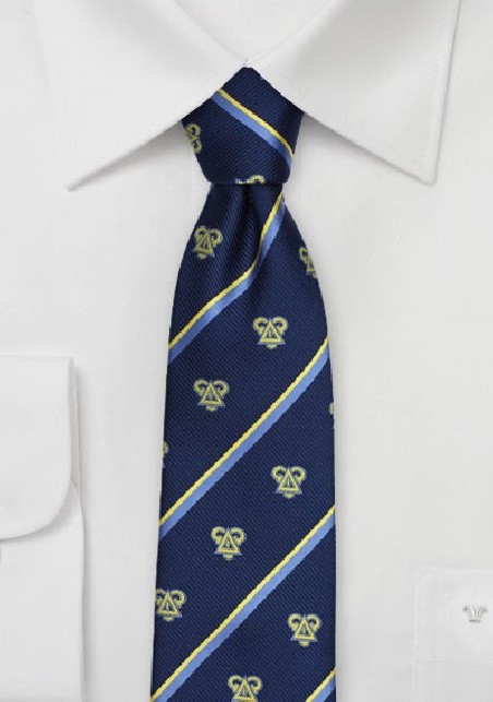 Striped Skinny Tie for Delta Upsilon