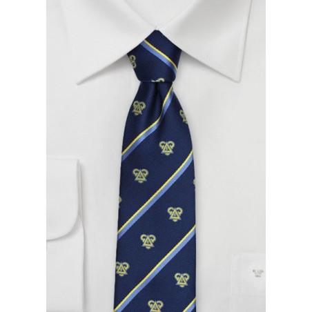 Striped Skinny Tie for Delta Upsilon