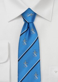 Crested Skinny Cut Tie for Phi Delta Theta