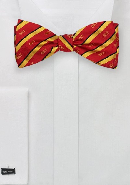 Striped Silk Bow Tie for Phi Kappa Tau