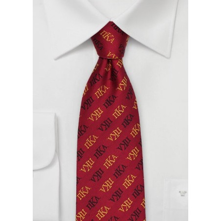Pi Kappa Alpha Silk Necktie