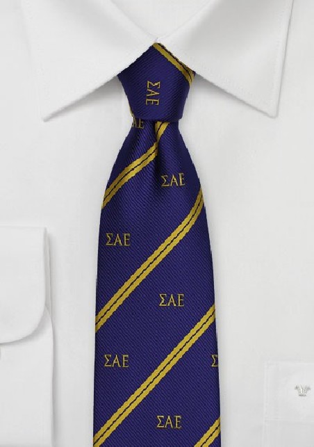 Sigma Alpha Epsilon Skinny Tie