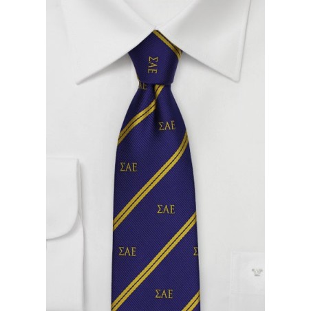 Sigma Alpha Epsilon Skinny Tie