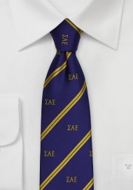 Sigma Alpha Epsilon Skinny Tie