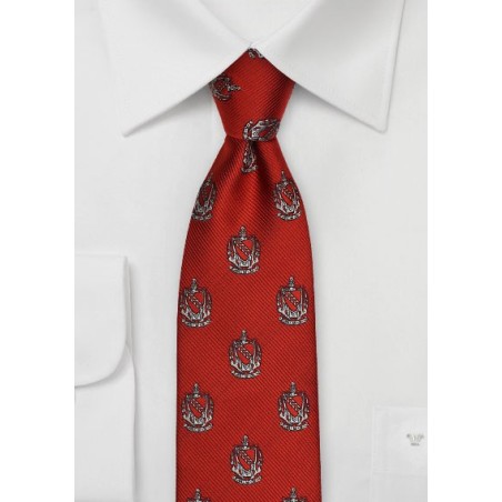 Tau Kappa Epsilon Crested Skinny Tie