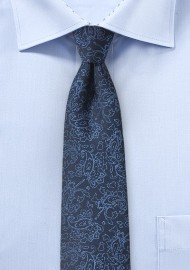Designer Paisley Tie in Blue