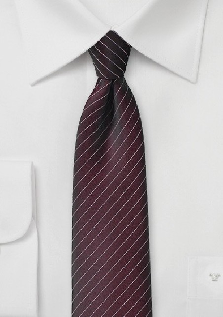 Fig Colored Pin Stripe Necktie