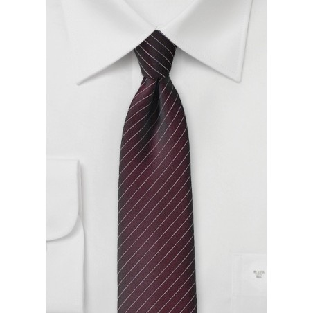 Fig Colored Pin Stripe Necktie