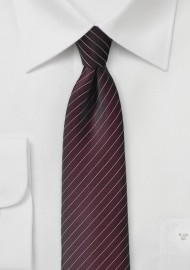 Fig Colored Pin Stripe Necktie