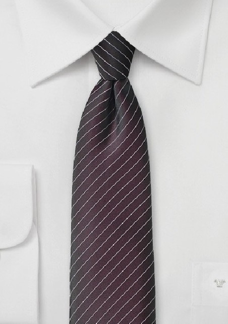Espresso Brown Pin Striped Tie