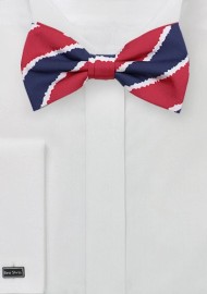 Patriotic Bowtie in Printed Cotton Fabric