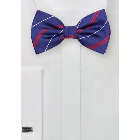 Elegant Repp Stripe Bowtie