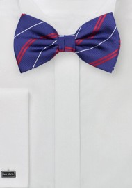 Elegant Repp Stripe Bowtie