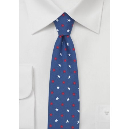 Skinny Necktie with Stars