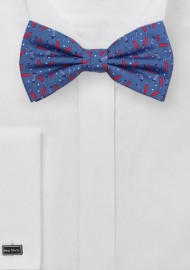 Firecracker Bowtie in Cotton