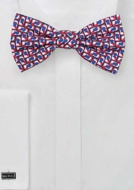 Beer Can Print Bowtie