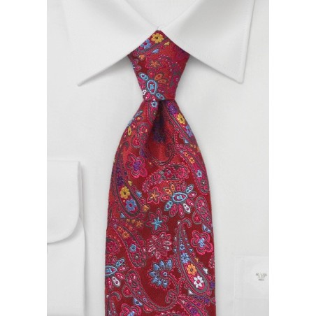 Kids Silk Floral Designer Tie