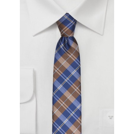 Tartan Plaids in Navy and Brown