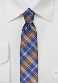 Tartan Plaids in Navy and Brown