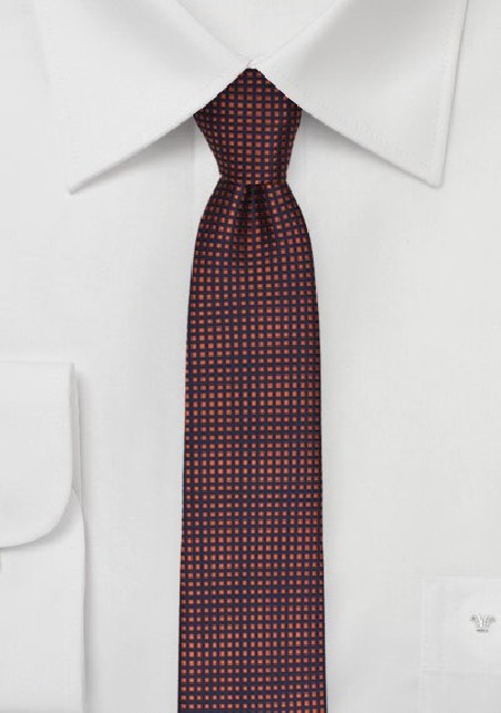 Copper Colored Skinny Tie
