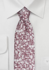 Summer Linen Tie in Faded Red