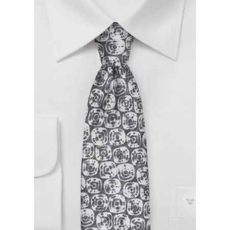 Linen Summer Tie in Taupe Gray