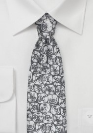 Linen Summer Tie in Taupe Gray