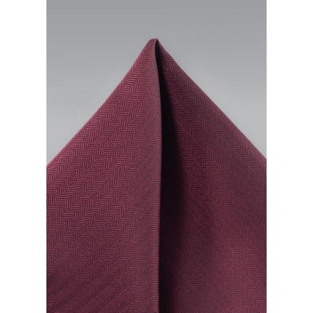 Wine Red Textured Pocket Squre
