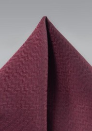 Wine Red Textured Pocket Squre