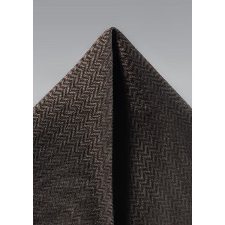 Dark Brown Textured Hanky