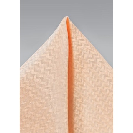 Men's Textured Hanky in Peach Apricot