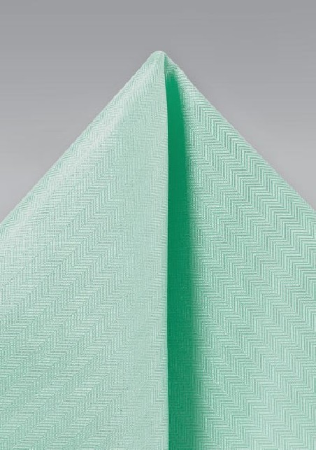 Mint Hued Pocket Square