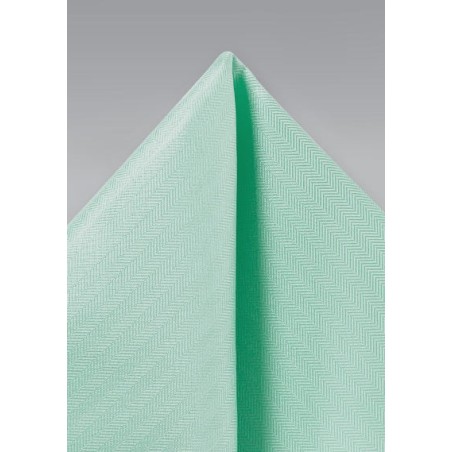 Mint Hued Pocket Square