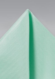 Mint Hued Pocket Square