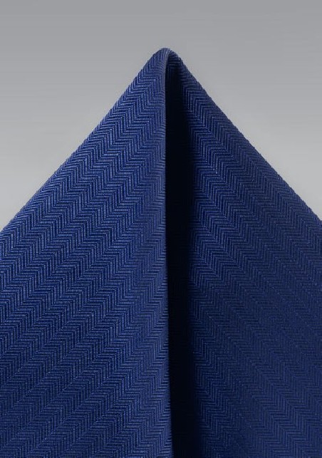 Textured Hanky in Royal Navy