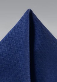 Textured Hanky in Royal Navy