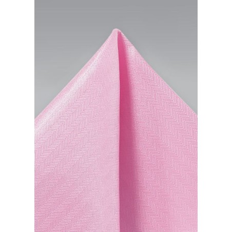 Carnation Pink Textured Pocket Square