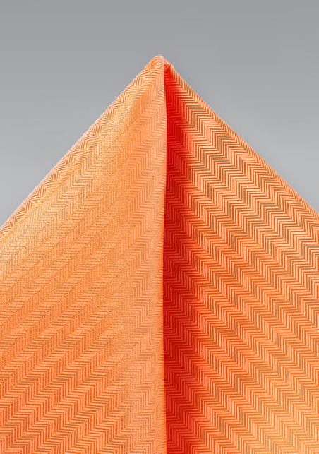 Tangerine Orange Pocket Square