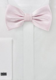 Herringbone Texture Bow Tie in Blush
