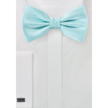 Pool Colored Herringbone Bowtie