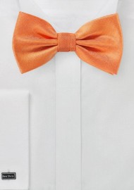 Herringbone Bowtie in Tangerine