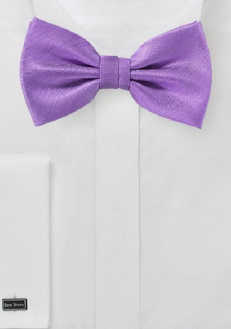 Textured Bow Tie in Violet