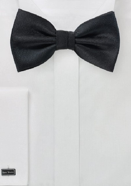 Formal Matte Black Bowtie