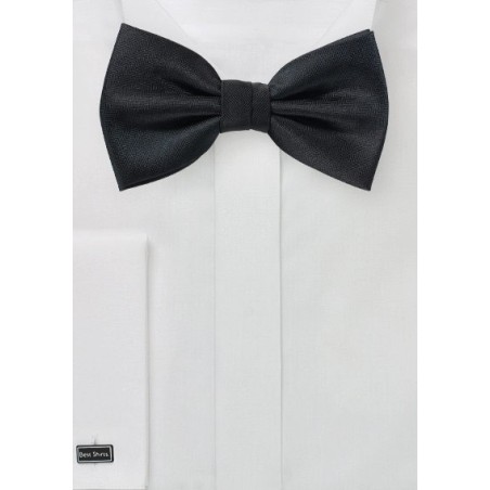 Formal Matte Black Bowtie