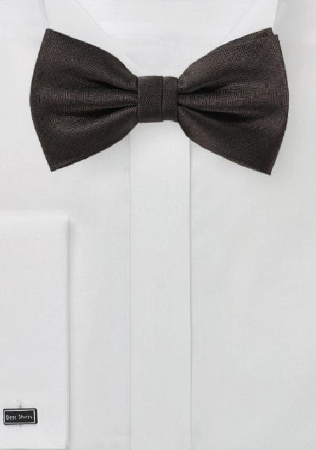 Dark Coco Brown Bow Tie