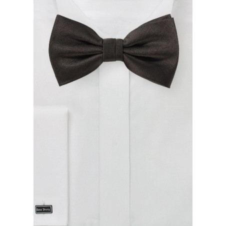 Dark Coco Brown Bow Tie