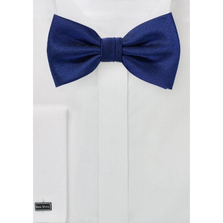 Classic Navy Textured Bow Tie