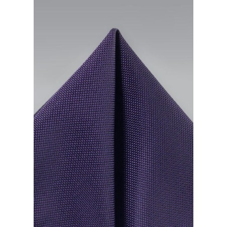 Matte Textured Pocket Square in Purple