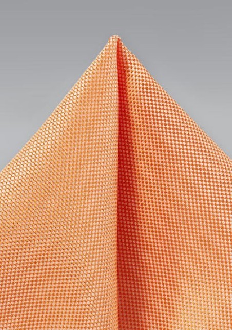 Tangerine Men's Summer Pocket Square