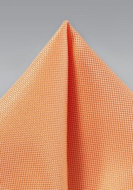 Tangerine Men's Summer Pocket Square